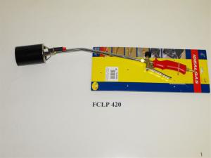 PB nahřívací  hořák FCLP 420  s rukojetí se spořičem a piezo zapalovačem,  výkon 78kW